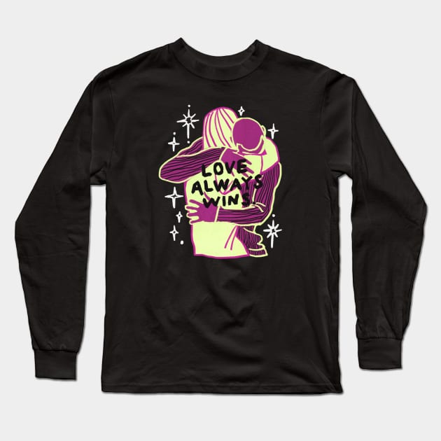 Love Always Wins (Dark) Long Sleeve T-Shirt by GOWAWA